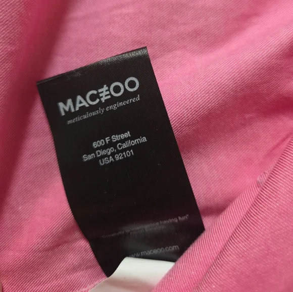 Maceoo Paris Men's "Einstein" Collection Oxfort Pink Shirt Sz 4/L 100% Cotton - Picture 10 of 14